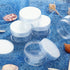 SATINIOR 6 Pack 4 oz Plastic Jars Containers with Lids Wide-mouth Refillable Leakproof Reusable Round Empty Jars for Travel Cosmetic Dry Food Spic...